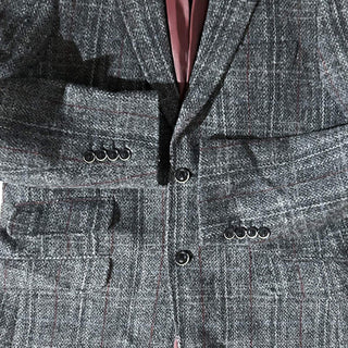 90's "made in PORTUGAL" Harris Tweed ヴァージンウール ツイード テーラード ジャケット