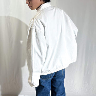 90's "made in SINGAPORE" OLD RALPH LAUREN ホワイト チンストラップ ドリズラー ジャケット