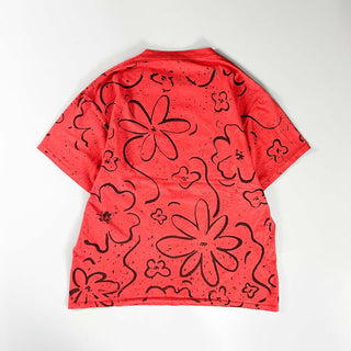 90's "made in USA" フラワー オールオーバー プリント Tシャツ