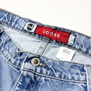 90's "made in USA" SILVER TAB LOOSE デニムスケーターショーツ