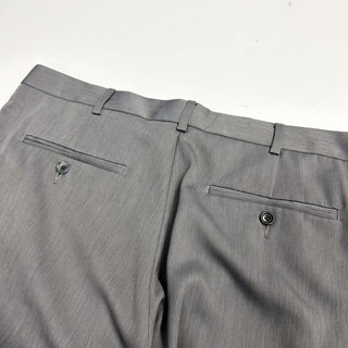 00's PERRY ELLIS PORTFOLIO 2タック ワイドスラックス(グレー)