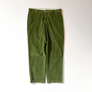 ～00's Brooks Brothers モスグリーン 細畝 コーデュロイ パンツ
