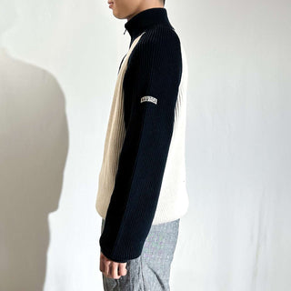 90's～00's NAUTICA JEANS CO. 2トーン ハーフジップ ニット セーター