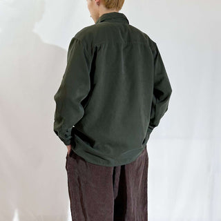 00's george オリーブ ピーチスキン レギュラーカラー L/Sシャツ