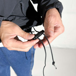 90's "made in USA" LANDS' END 無地 ドローコード パッカブル アノラック ジャケット