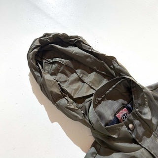 90's～00's OLD COLLEGE オリーブ ドローコード シェル ベスト