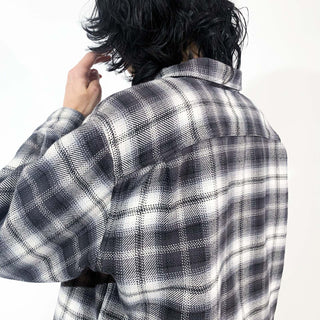 OUTDOOR LIFE オンブレ風 L/S ヘビーネルシャツ