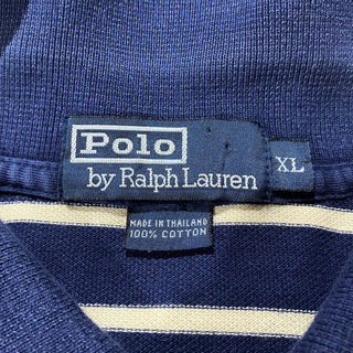 90's～ RALPH LAUREN ボーダー L/Sポロシャツ