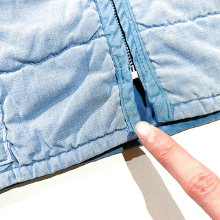 60's～70's "棒TALON" フェード キルティング ベスト