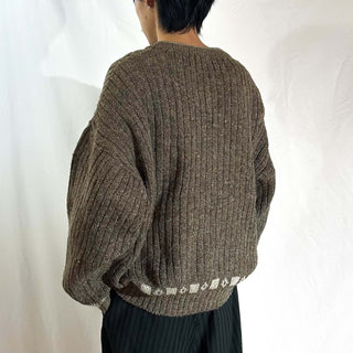 ～90's "made in ITALY" ウール×アルパカ メランジ ニット セーター