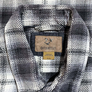 OUTDOOR LIFE オンブレ風 L/S ヘビーネルシャツ