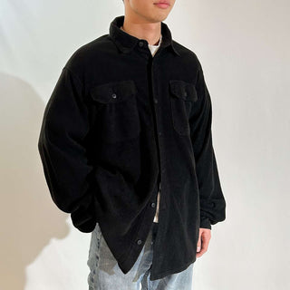 00's Wrangler ブラック L/Sフリースシャツ