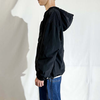 90's "made in USA" LANDS' END 無地 ドローコード パッカブル アノラック ジャケット