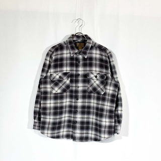 OUTDOOR LIFE オンブレ風 L/S ヘビーネルシャツ