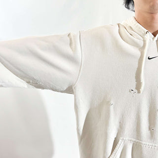 00's NIKE ボロ センタースウッシュ スウェット パーカ