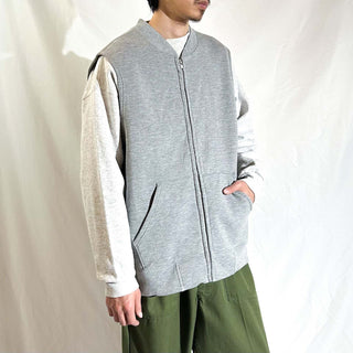 00's GAP 裏フリース フルジップ スウェット ベスト
