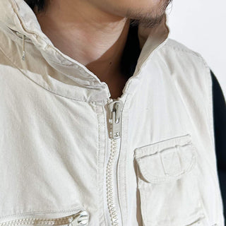 80's BANANA REPUBLIC メモリアル スーベニア 刺繍 サファリ ベスト