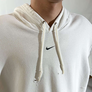 00's NIKE ボロ センタースウッシュ スウェット パーカ