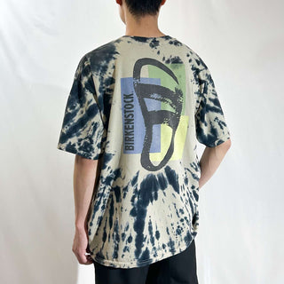 00's GILDAN "BIRKENSTOCK" タイダイ 両面プリント Tシャツ