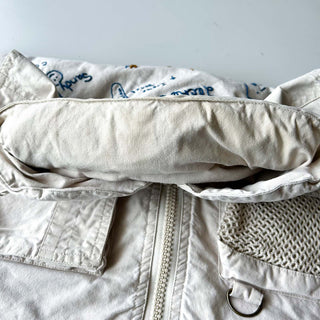 80's BANANA REPUBLIC メモリアル スーベニア 刺繍 サファリ ベスト