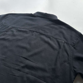 00's Van Heusen ブラック×ホワイト レギュラーカラー S/Sシャツ