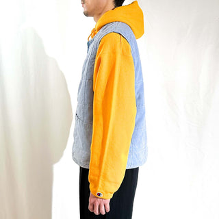 60's～70's "棒TALON" フェード キルティング ベスト