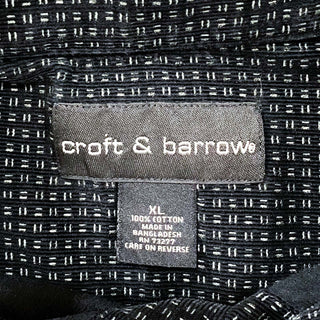 00's Croft&Barrow 総柄 コーデュロイ L/Sシャツ