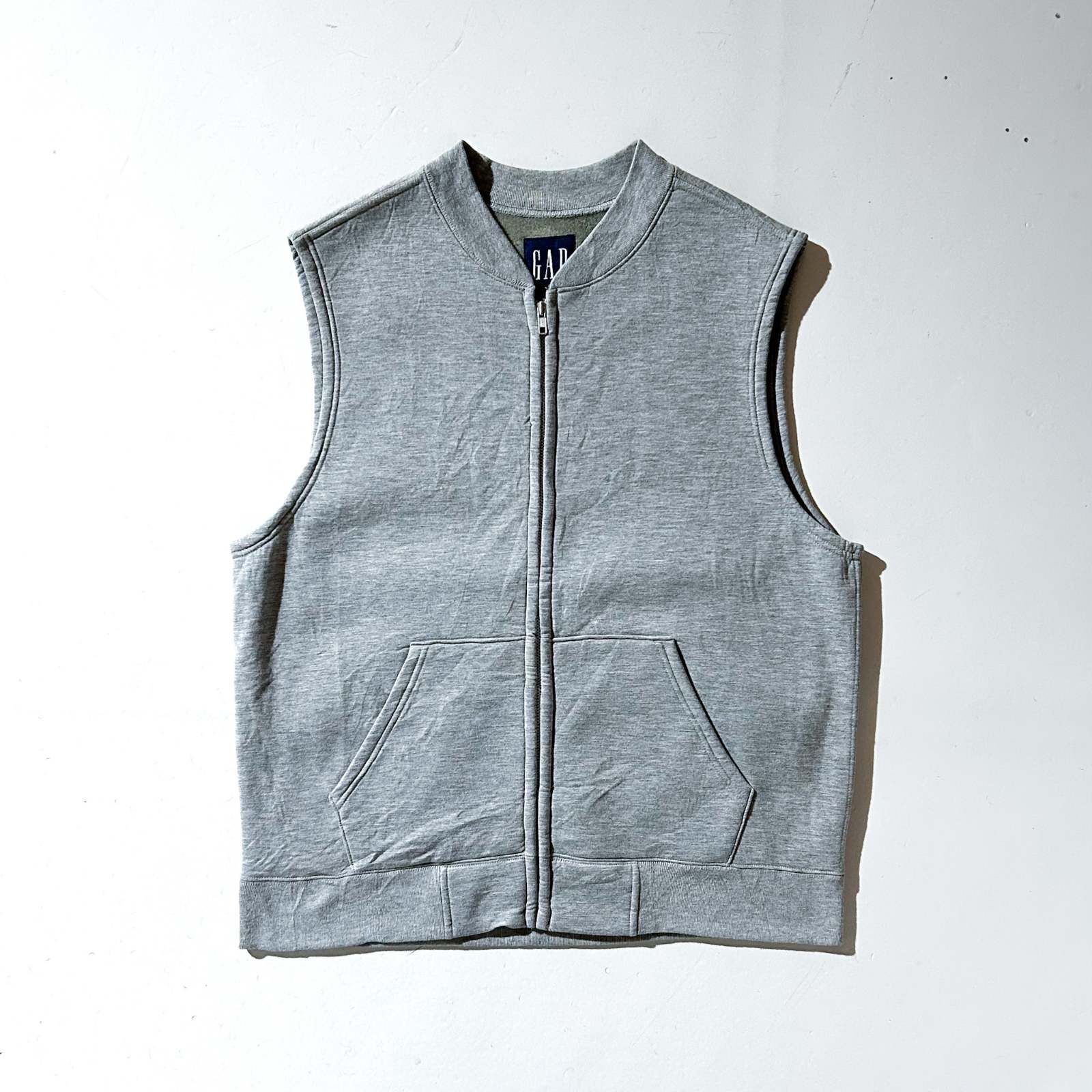 00's GAP 裏フリース フルジップ スウェット ベスト