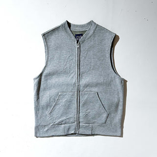00's GAP 裏フリース フルジップ スウェット ベスト