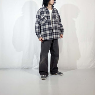 OUTDOOR LIFE オンブレ風 L/S ヘビーネルシャツ