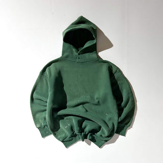 80's "made in USA" RUSSELL ボロ ペンキ ダブルフェイス スナップ スウェット パーカ