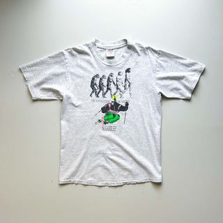 90's "made in USA" ONEITA "THE EVOLUTION OF SKIING." 両面プリント Tシャツ