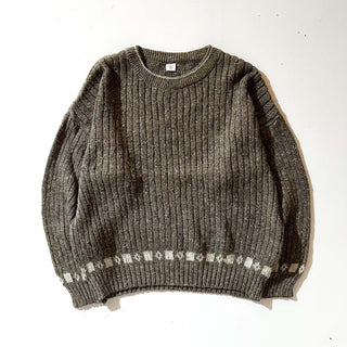 ～90's "made in ITALY" ウール×アルパカ メランジ ニット セーター