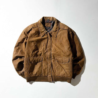 90's HUNT CCLUB キルティング レザー A２タイプ ブルゾン ジャケット