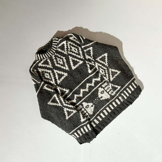 ～90's "made in ecuador" 総柄 エクアドル ニット セーター