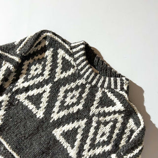 ～90's "made in ecuador" 総柄 エクアドル ニット セーター