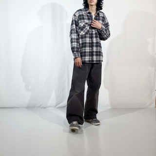 OUTDOOR LIFE オンブレ風 L/S ヘビーネルシャツ