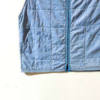 60's～70's "棒TALON" フェード キルティング ベスト