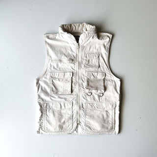 80's BANANA REPUBLIC メモリアル スーベニア 刺繍 サファリ ベスト