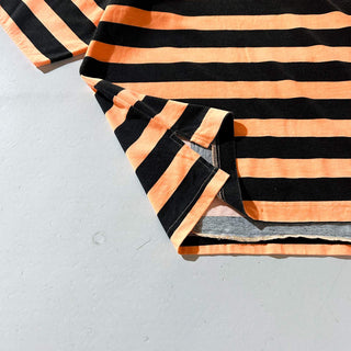 90's～00's SATURDAYS オレンジ×ブラック ボーダー Tシャツ