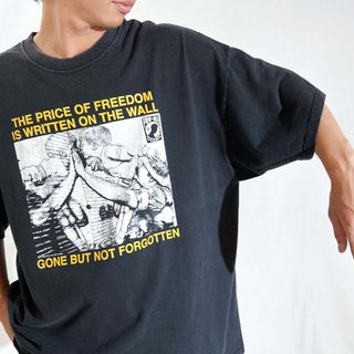 00's PORT AND COMPANY "POW MIA" 両面プリント Tシャツ