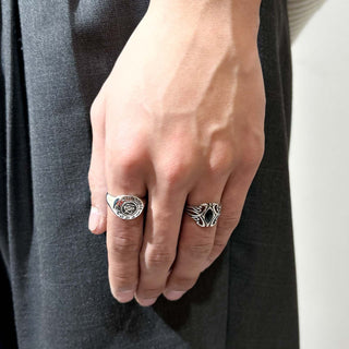 silver925 カラーストーン リング