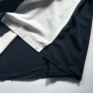 00's Van Heusen ブラック×ホワイト レギュラーカラー S/Sシャツ