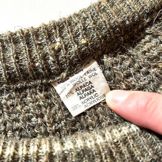 ～90's "made in ITALY" ウール×アルパカ メランジ ニット セーター