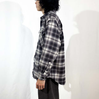 OUTDOOR LIFE オンブレ風 L/S ヘビーネルシャツ