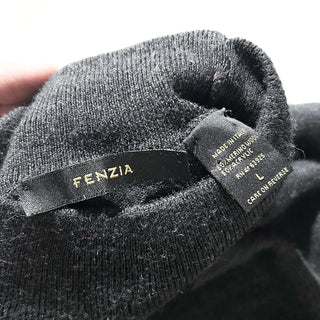 00's "made in ITALY" FENZIA メリノウール混 ハイゲージ ハイネック ニット セーター