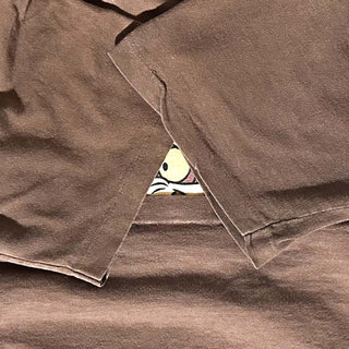 90's "made in USA" changes "Huh?" フェード ワイリーコヨーテ キャラクター プリント Tシャツ