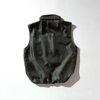 90's～00's OLD COLLEGE オリーブ ドローコード シェル ベスト