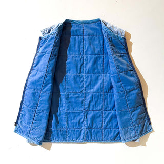 60's～70's "棒TALON" フェード キルティング ベスト