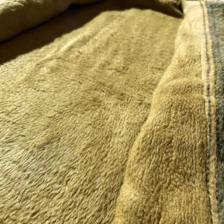 ～90's 裏フリース ストライプ ウール シャツ ジャケット